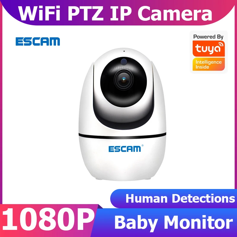

EScam Tuya 1080P WiFi IP Camera WiFi Wireless Baby Monitor Home Security Camera CCTV Camera Video Surveillance Tuya Smart Life