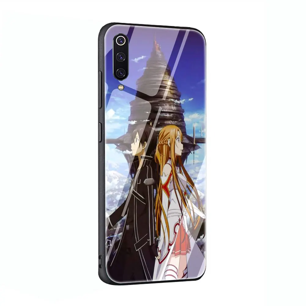 Мультяшный Меч Art Online Anim закаленное Стекло телефона Футляр для Redmi 4x 6A Примечание 5 6 7 Pro Xiaomi Mi 8 Lite A1 A2 5X6X9 - Цвет: G8