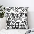 Наволочка для подушки с татуировкой в одном направлении, наволочки для домашнего дивана, стула, декоративный рюкзак