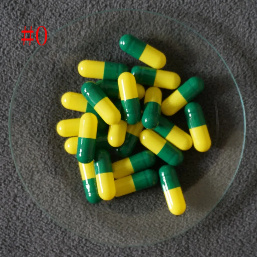 

0# 1000pcs 0 Size High Quality Hard Gelatin Empty Portable Capsules, DIY Hollow Gelatin Capsules , Joined or Separated Capsules