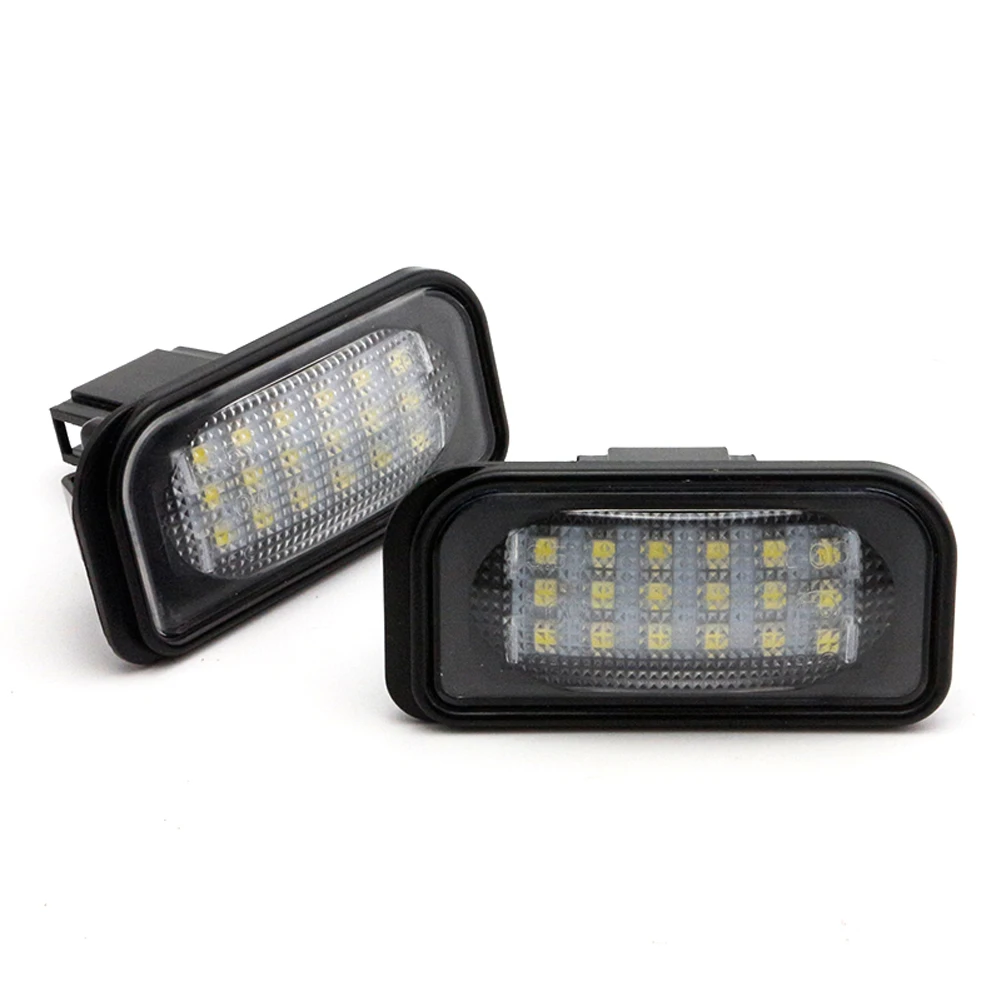 2 шт. 18SMD светодиодные лампы для номерного знака Mercedes Benz C-Class W203 Sedan SL-Class R230 CLK-Class W209