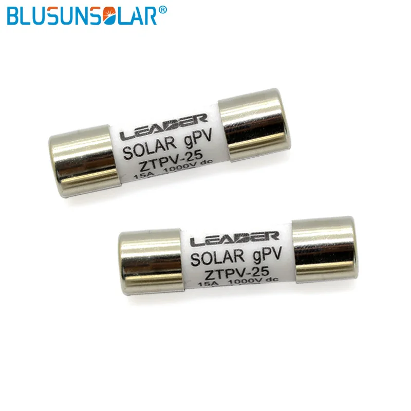 Free Shipping 1 Piece 1000V 10*38MM 2A 6A 8A 10A 12A 15A 20A-30A DC PV Solar Fuse Metal Alloys For Power System Protection images - 6