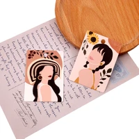 hot sale 20pcslot paper earring cards 5x7cm girls design necklaces packaging card favor ear studs display packaging cards