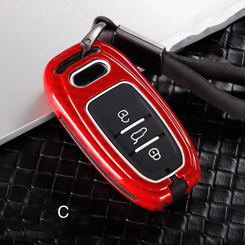 

Car Styling Car Key Cover Case for Audi A6 RS4 S5 A3 Q3 Q5 S3 A4 Q7 A5 TT 2018 Key Bag Covers Protection Accessories