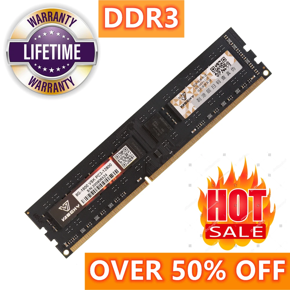

DDR3 Lifetime Warranty 4GB 8GB DDR 3 Memoria RAM PC Desktop RAM Memory 1333Mhz 1600Mhz 1.35V 1.5V DDR3L 2 4 8 GB 1333 1600 MHZ