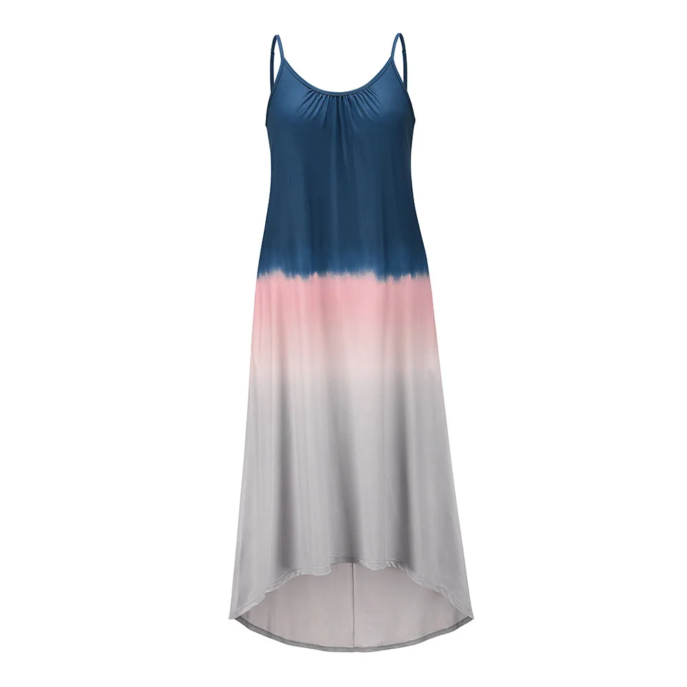 

2021 summer dress casual loose irregular striped long skirt