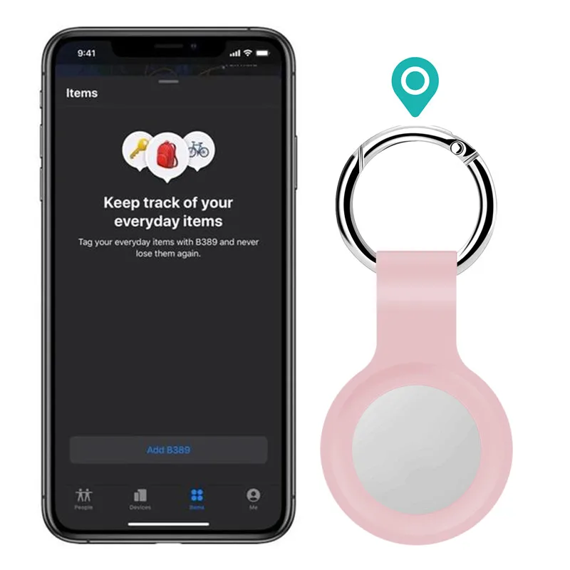

For AirTags Locator Tracker Case Liquid Silicone Protective Anti-Fall Anti-Scratch Protector For Air Tag Anti-Lost Waterproof