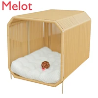 cat house cat climbing frame kennel rattan cat bed four seasons cat house cage removable and washable cat villa pet bed