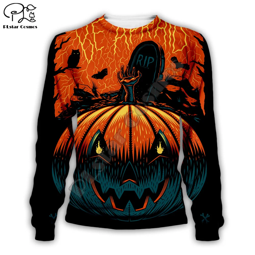 

Pumpkin evil eye print Men 3d Hoodies terror Halloween Christmas Sweatshirt tshirt zipper casual pullover women unisex Tracksuit