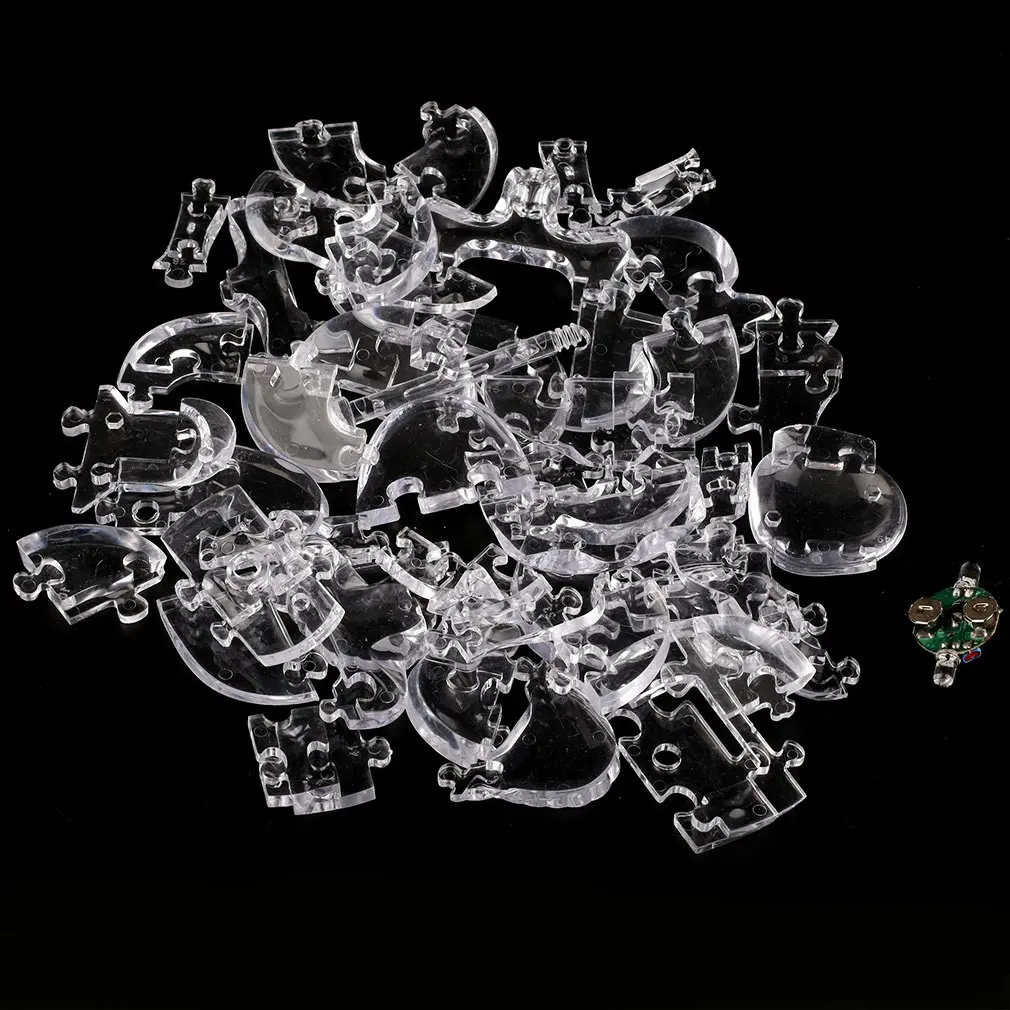 NEW 3D Crystal Puzzle DIY Jigsaw Assembly Model Gift Toy Skull Skeleton Good For Promoting Children Intelligence Kids | Игрушки и хобби