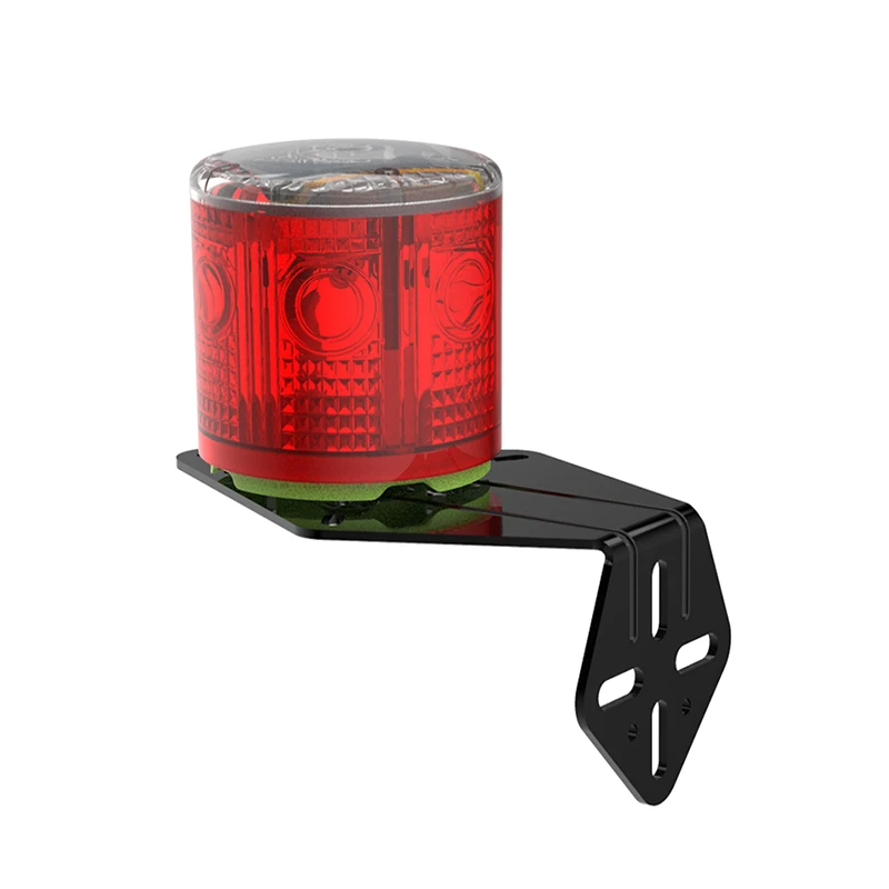 Сигнальная лампа на солнечной батарее 6 светодиодов 800 мАч|Светофор| |