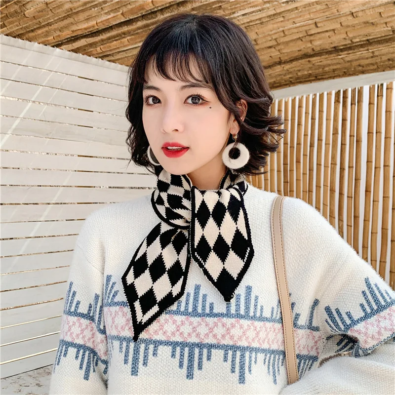 

New 2021 Winter Scarf Thicker Women Wool Cashmere Scarves Neck Head Warm Hijabs Pashmina Lady Shawls And Wraps Foulard Poncho