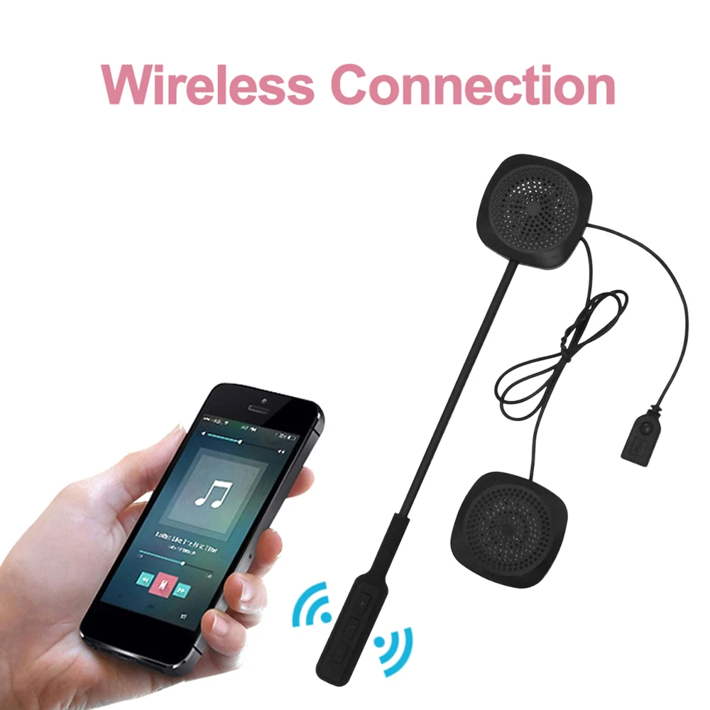 Беспроводные Bluetooth 4 2 наушники мотогарнитура для шлема музыкальная гарнитура с HD