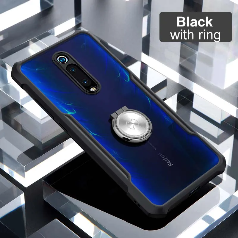Хит Xundd Роскошный прозрачный чехол для Xiao mi Red mi K20 Pro Чехол с кольцом, противоударные подушки безопасности задняя крышка для Red mi K20 mi 9T 9T Pro Funda