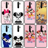 mickey mouse love for xiaomi redmi 9i 9t 9a 9c 9 8a 8 go 7 7a s2 y2 6 6a 5 5a 4x prime pro plus black soft phone case