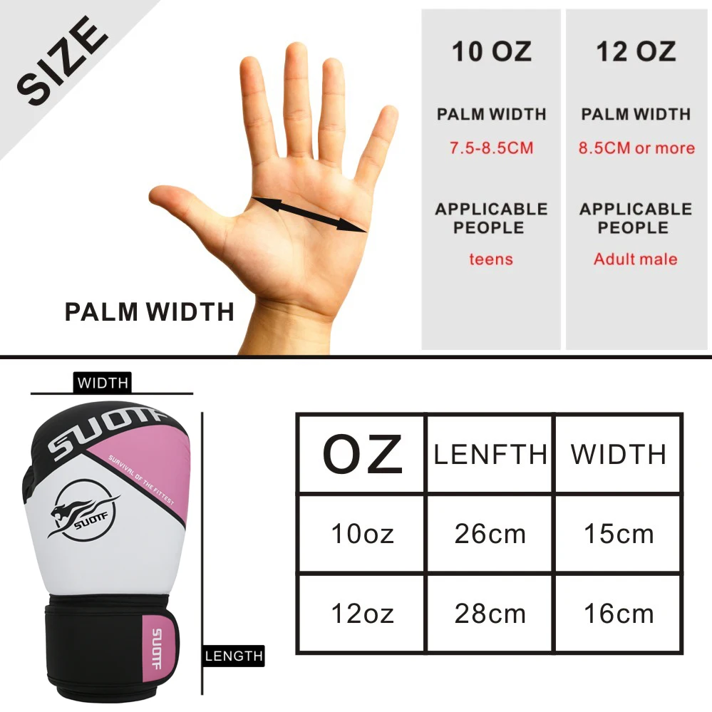 

SUOTF Mma Cheetah Fitness Training Fierce Fighting Boxing Gloves Pads Man Tiger Muay Thai Boxe Box Boxing Focus Gloves Mma Sanda