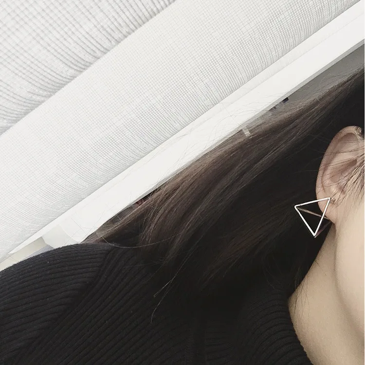 Brincos Perlas Pendientes Серьги Bijoux треугольные Клипсы Серьги для женщин Свадебные ювелирные изделия серьги геометрической формы