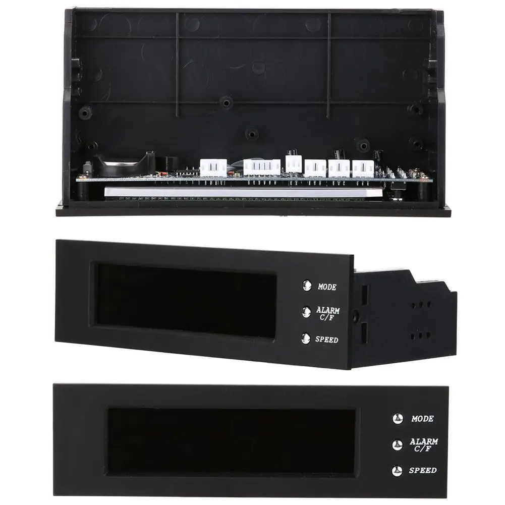 5 25 дюймовая панель с ЖК-дисплеем контроллер скорости 3 вентилятора датчик