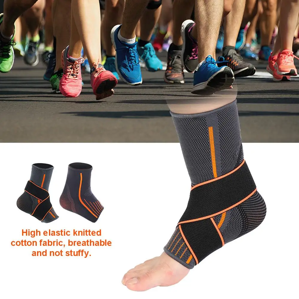 Компрессионная поддерживающая повязка на лодыжку эластичная для восстановления