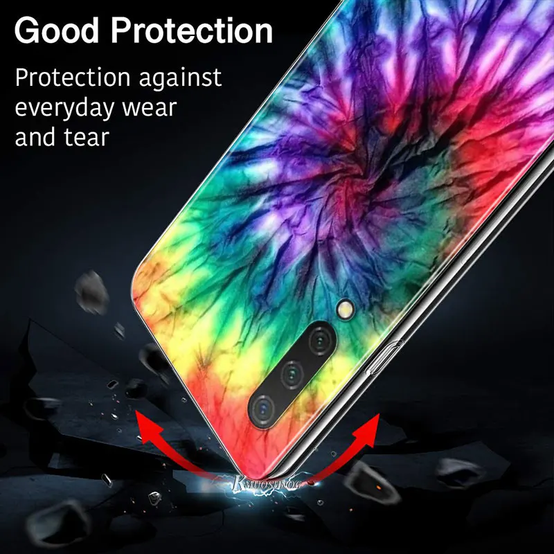 

Tie Dye Pattern Batik Rainbow for Xiaomi Mi11 10T Note10 Ultra 5G 9 9T SE 8 A3 A2 6X Pro Play F1 Lite 5G Transparent Phone Case