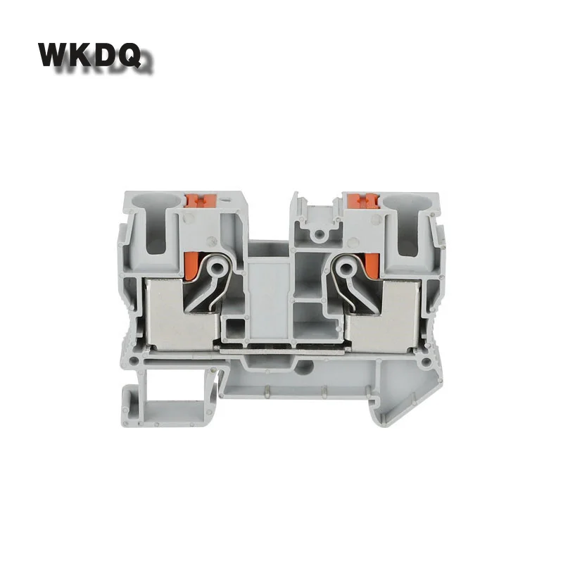 

Пружинный проходной штекер PT10, 10 шт., PT-10 проводов, электрический разъем для Din-рейки, Клеммная колодка без винтов, PT 10