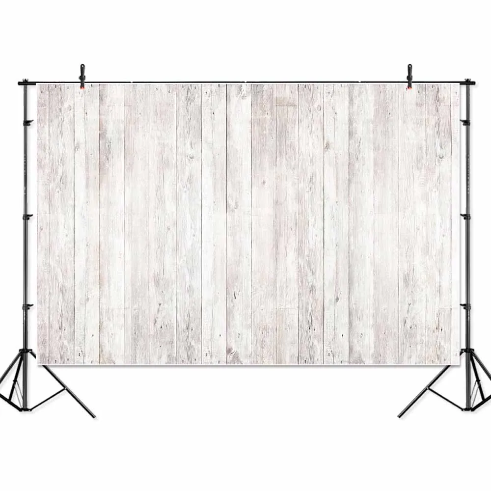 

SeekPro Vinyl Light Blue Wood Floor Banner Photography Backgrounds Portrait Wood Planks Photo Backdrops Studio