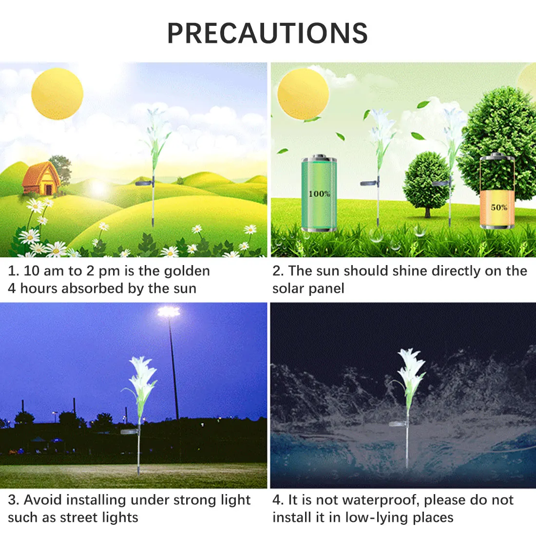 

Light Solar LED Light Outdoor Garden Flower Waterproof Lamp Outdoor Garden Decoration Outdoor Solar Light LED Lamp Yard Decor