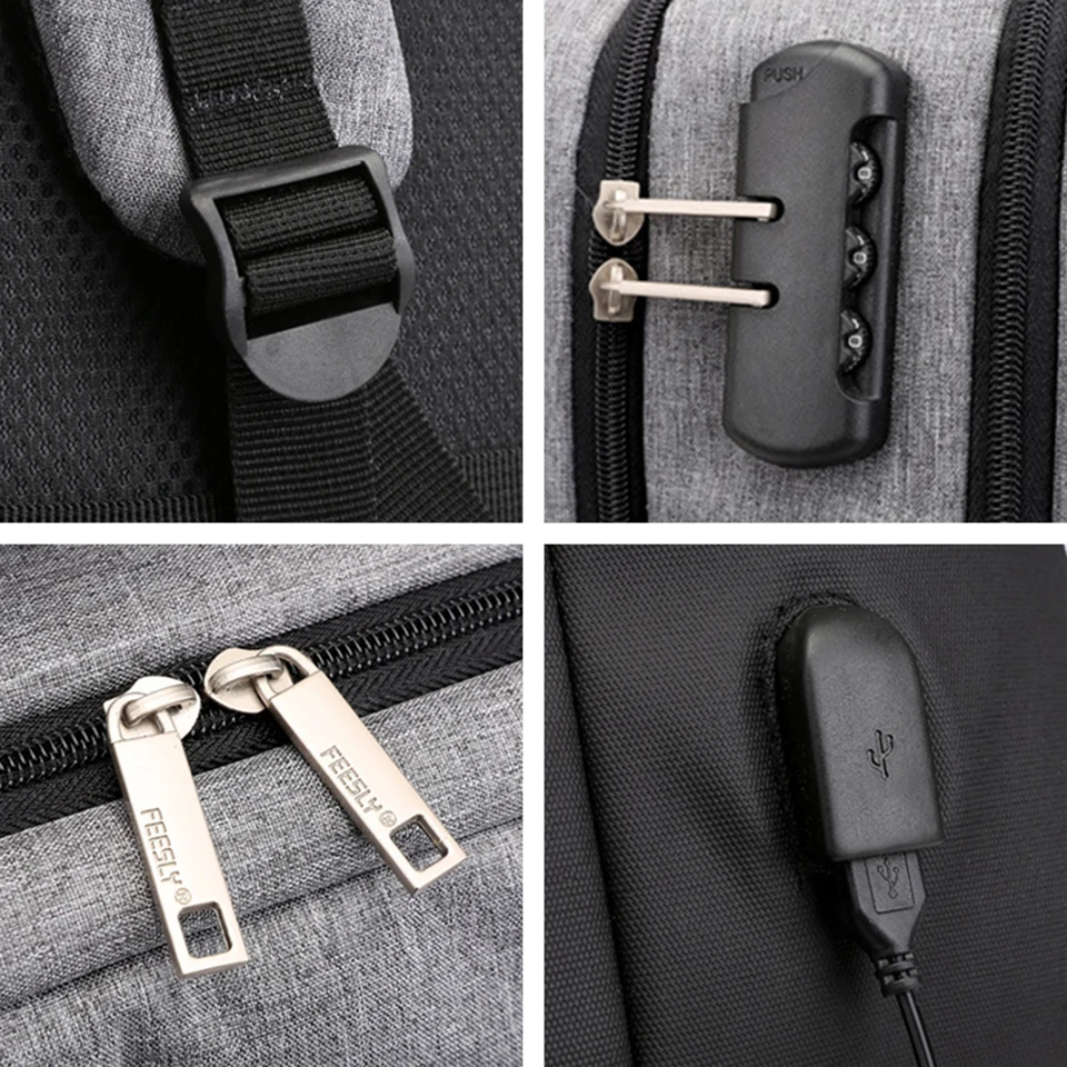 

Xiaolu Mens Backpack Male Laptop Backpacks Anti Theft Male Notebook Trip Back Pack Office Business Women Travel Bagpack