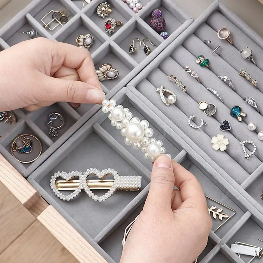 Органайзер для ювелирных изделий витрина ящик хранения подставка сережек колец