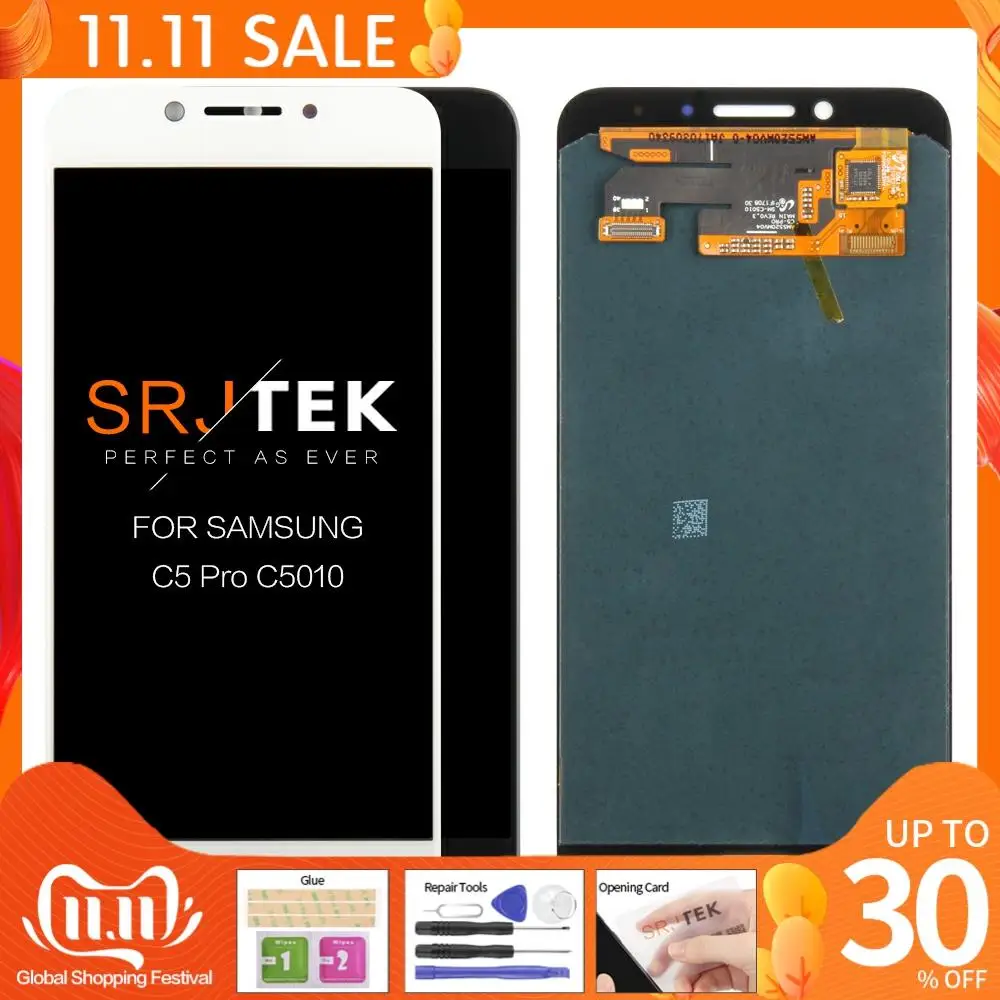 OLED/AMOLED 5 2 &quotдля Samsung Galaxy C5 Pro LCD c5010 дисплей сенсорный экран дигитайзер Датчик