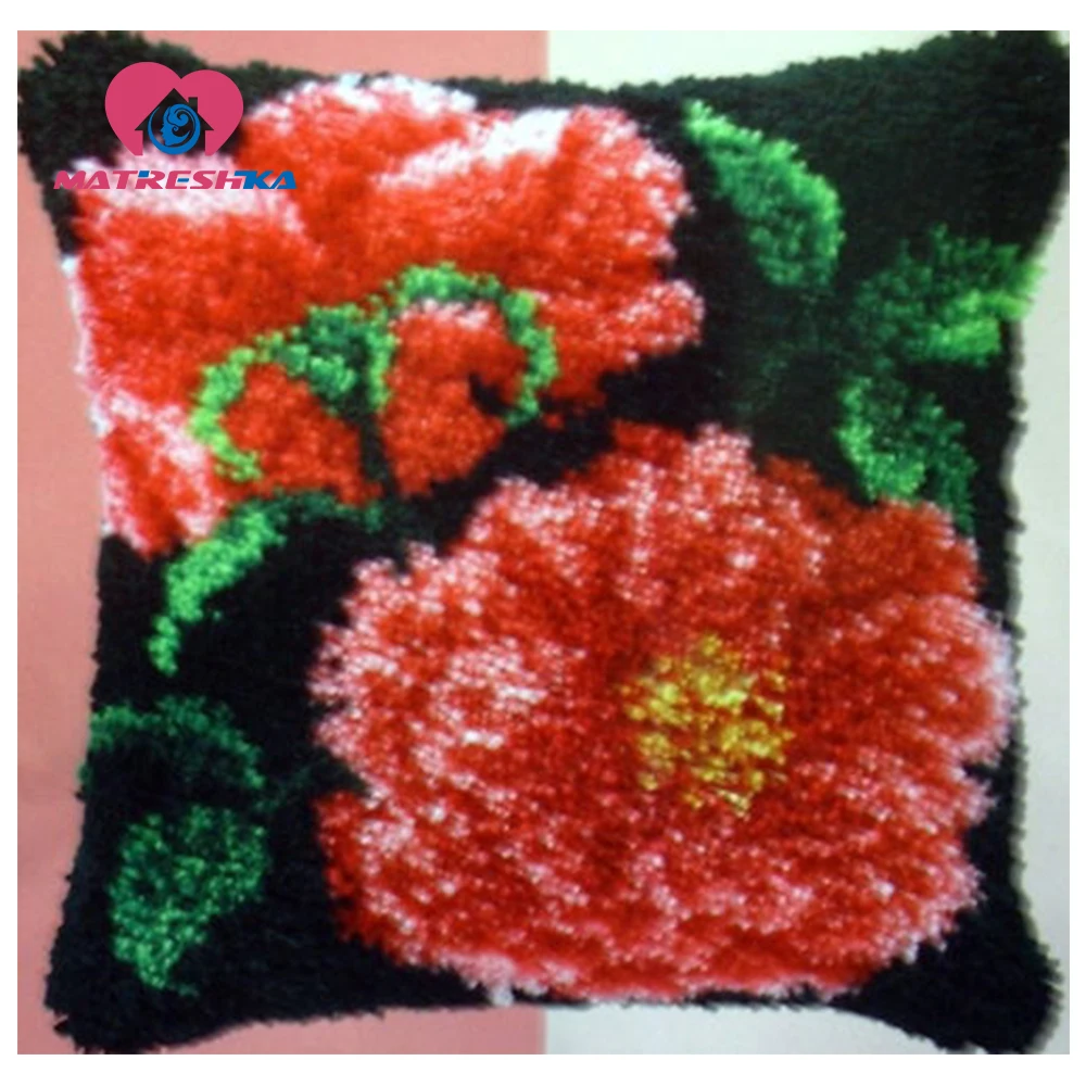 Цветы ковер вышивка подушка для вышивки крестиком сделай сам коврики защелка