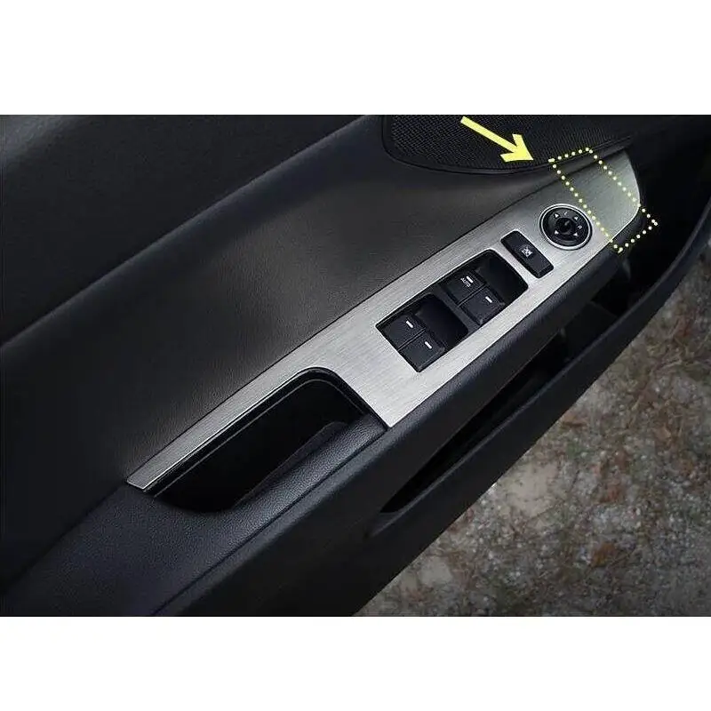 Автомобильные хромированные дверные ручки для окон аксессуары интерьера яркие