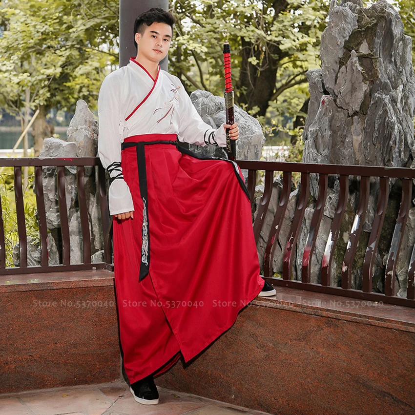 Hanfu Традиционный китайский костюм для женщин и мужчин династии Тан праздничный