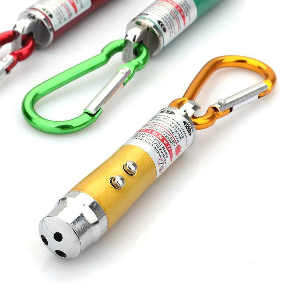 

3 in 1 Mini LED FlashLight UV Torch With Keychain Double switch For Outdoor Aluminium Alloy Portable