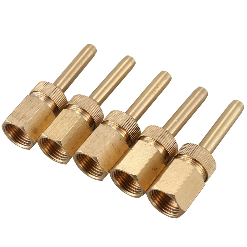 

Hot YO-5Pcs 1/2 inch DN15 Brass Fountain Nozzle Adjustable Valve Control Jet Straight Fountain Nozzles Landscape Garden Fountain