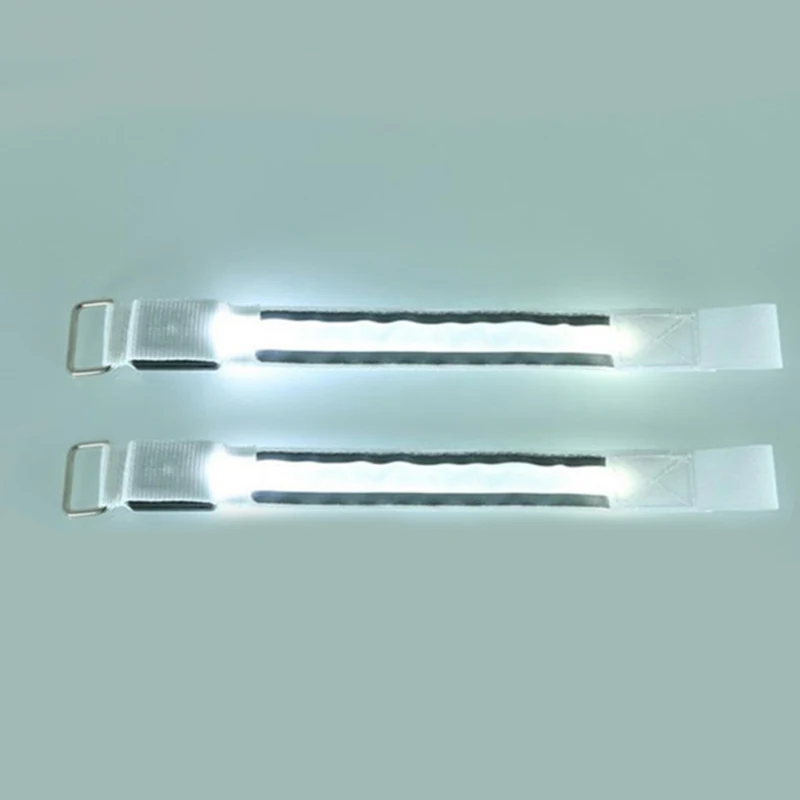 

New 2Pcs Night Running LED Reflective Light Arm Armband Strap Safety Belt Cycling Hand Strap Wristband Wrist Bracelets X