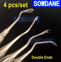 4pcsset dental implant sinus lift lifting elevator double ends autoclavable instrument tool stainless steel
