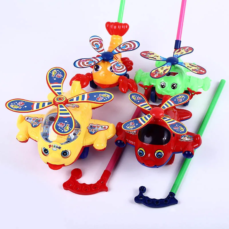 Мультяшная детская тележка для малышей игрушка-батут автомобиль животное пуш-и