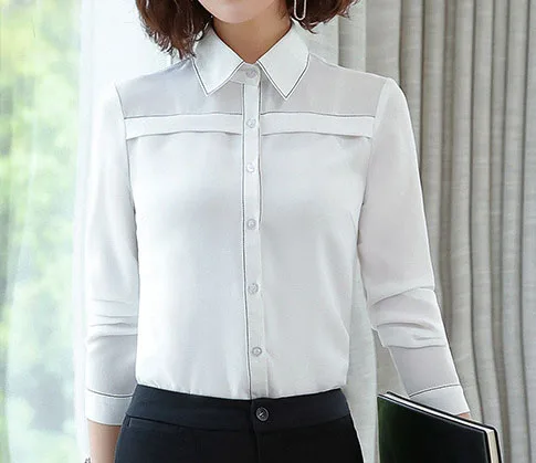 white shirt IZICFLY стиль осень деловые брюки набор Униформа для женщин офисные элегантные деловые брюки костюмы для женщин Рабочая одежда плюс размер - Цвет: white shirt