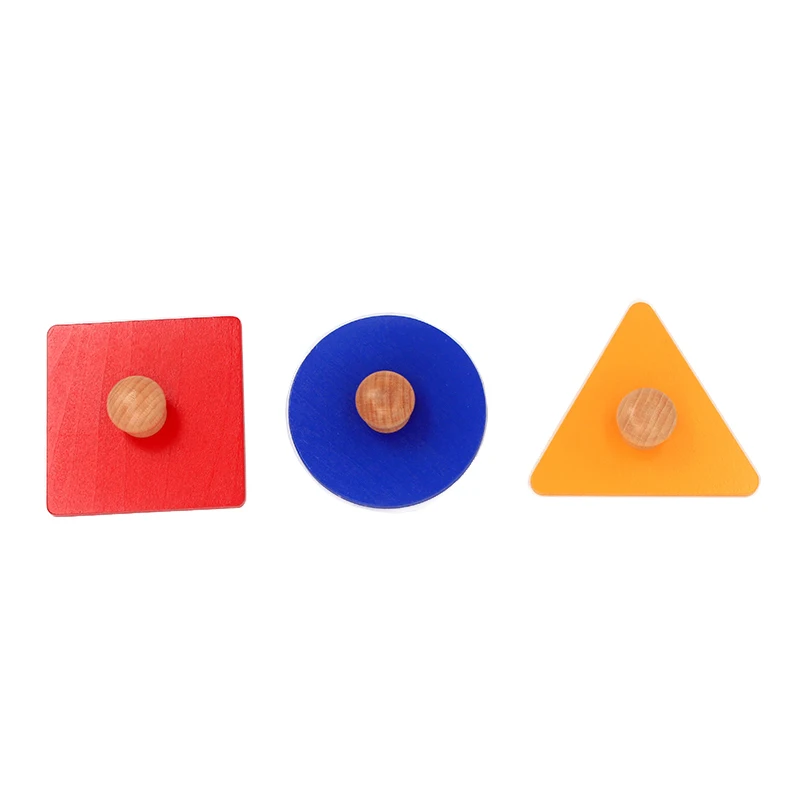 Детский дом Монтессори деревянные игрушки геометрические вставки 3 комплекта