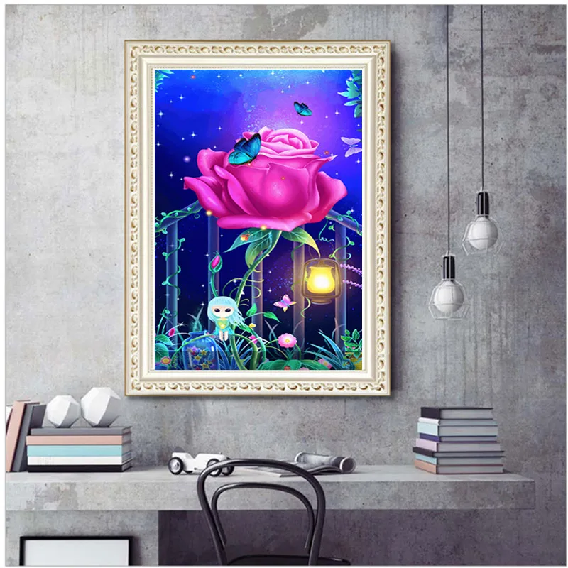 

5D DIY full round diamond painting flower cross stitch diamond embroidery mosaic home decoration