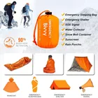 Компактный Спальный Мешок Bivy Sack, портативный водонепроницаемый многоразовый термоспальный мешок из майлара, одеяло для выживания