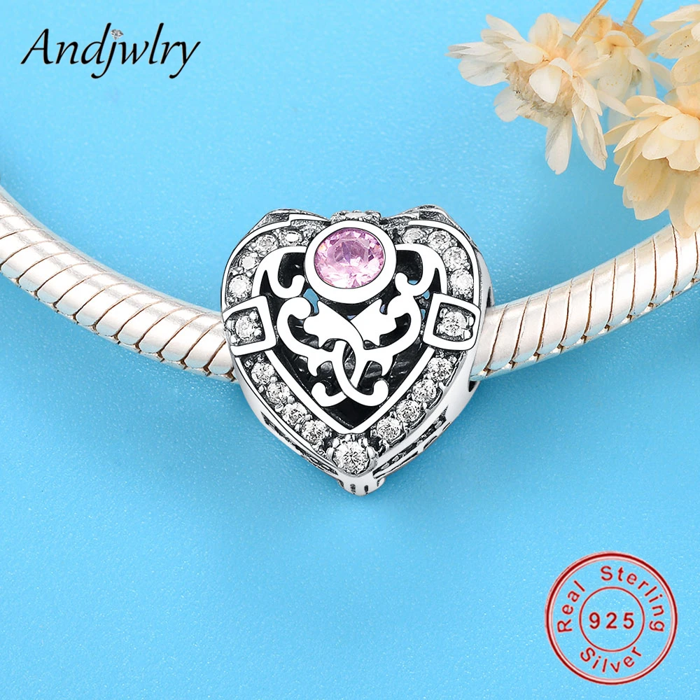 Женский серебряный шарм подходящий для оригинальных браслетов Pandora бусины в