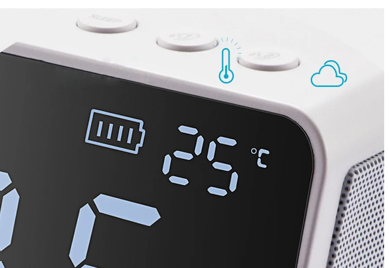 EAAGD светодиодный Будильник fm радио с беспроводным bluetooth динамиком usb портом