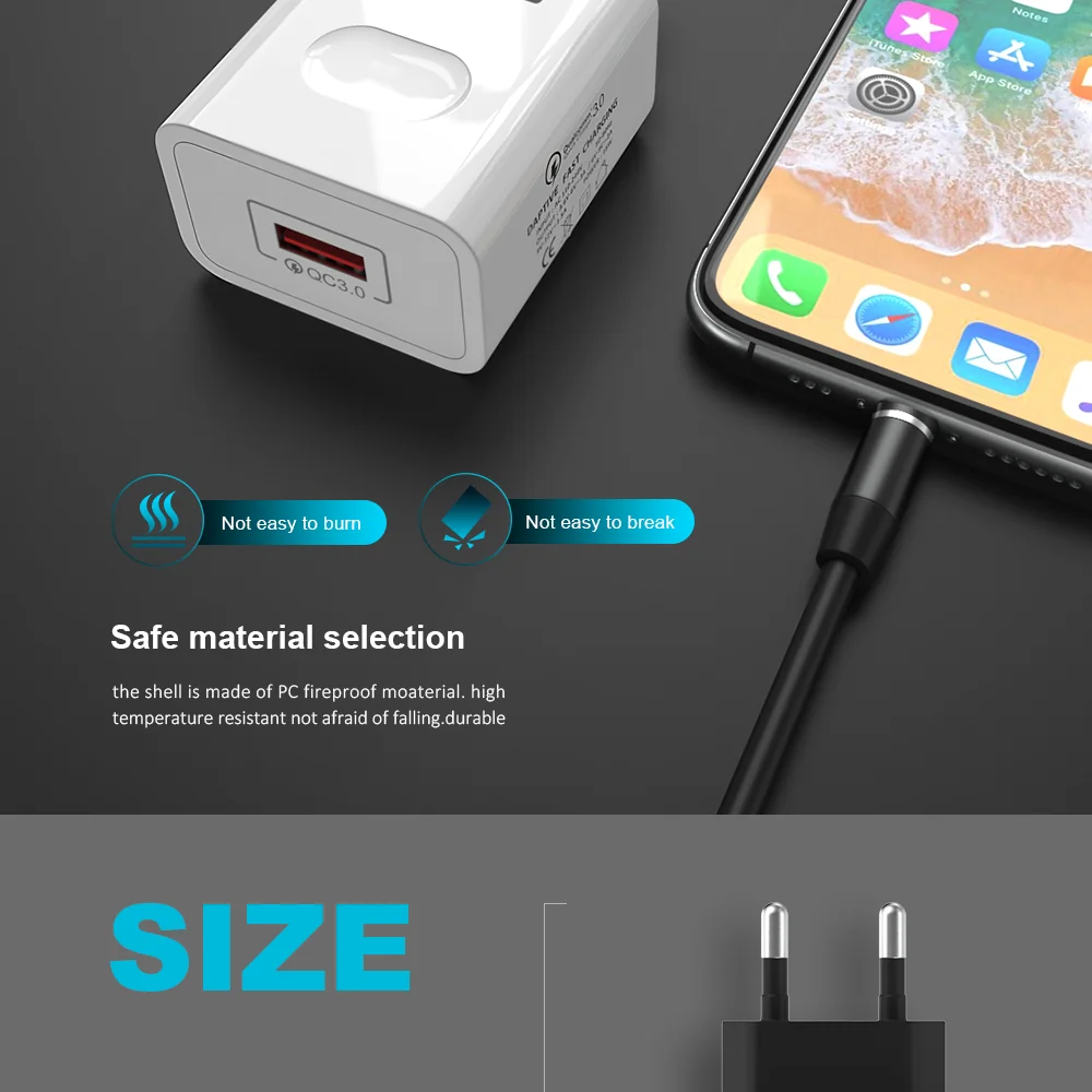 18 Вт USB зарядное устройство EU QC3.0 быстрое настенное зарядное устройство Быстрая зарядка 3,0 портативное зарядное устройство для мобильного телефона samsung s10 Xiaomi iPhone x xr Hua