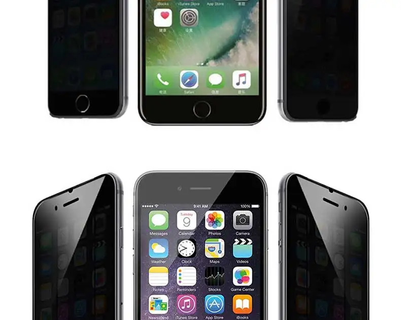 Антишпионское закаленное стекло на iPhone 6 6S 7 8 Plus X XS Защитное стекло для сохранения личной информации для iPhone XR XS Max 7 8 защитная пленка