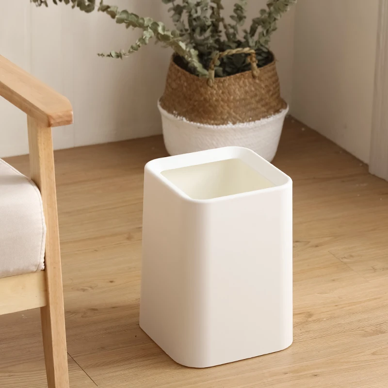 Гуаньяо белая мусорная корзина современный стиль квадратная бумажная пластик