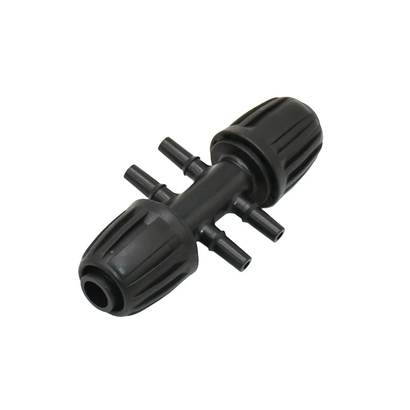 Садовый шланг от 1/2 дюйма до 6 мм двойной штекер Редукционный 4 ходовой разъем