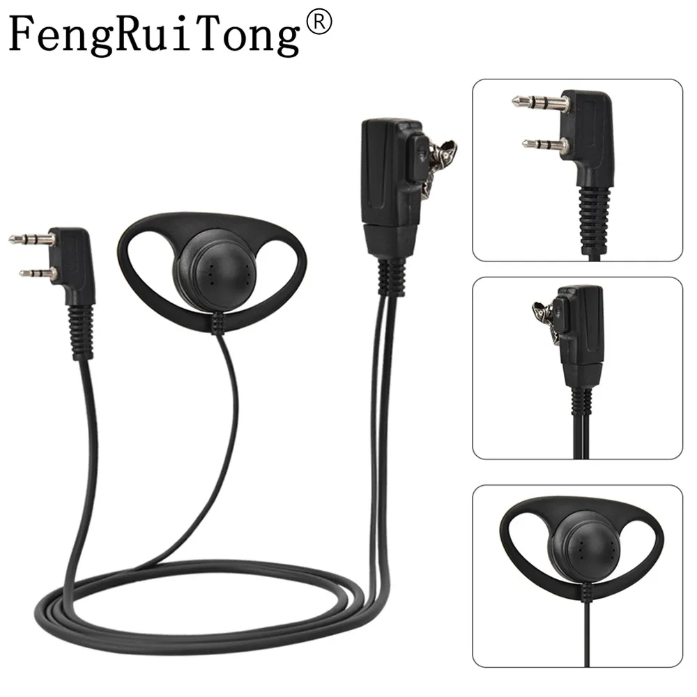 Наушники вкладыши типа D для Kenwood Baofeng наушники Walkie Talkie UV5R UV 5R 888S RETEVIS H777/RT22|Запчасти