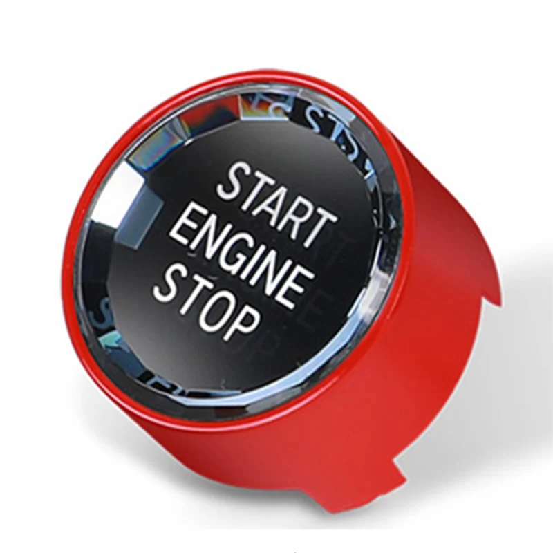 

Car styling ENGINE START STOP switch button Cover Sticker For BMW X1 X2 X3 X4 X5 X6 F25 F26 F15 F16 F48 F49 F39 Auto Accessories